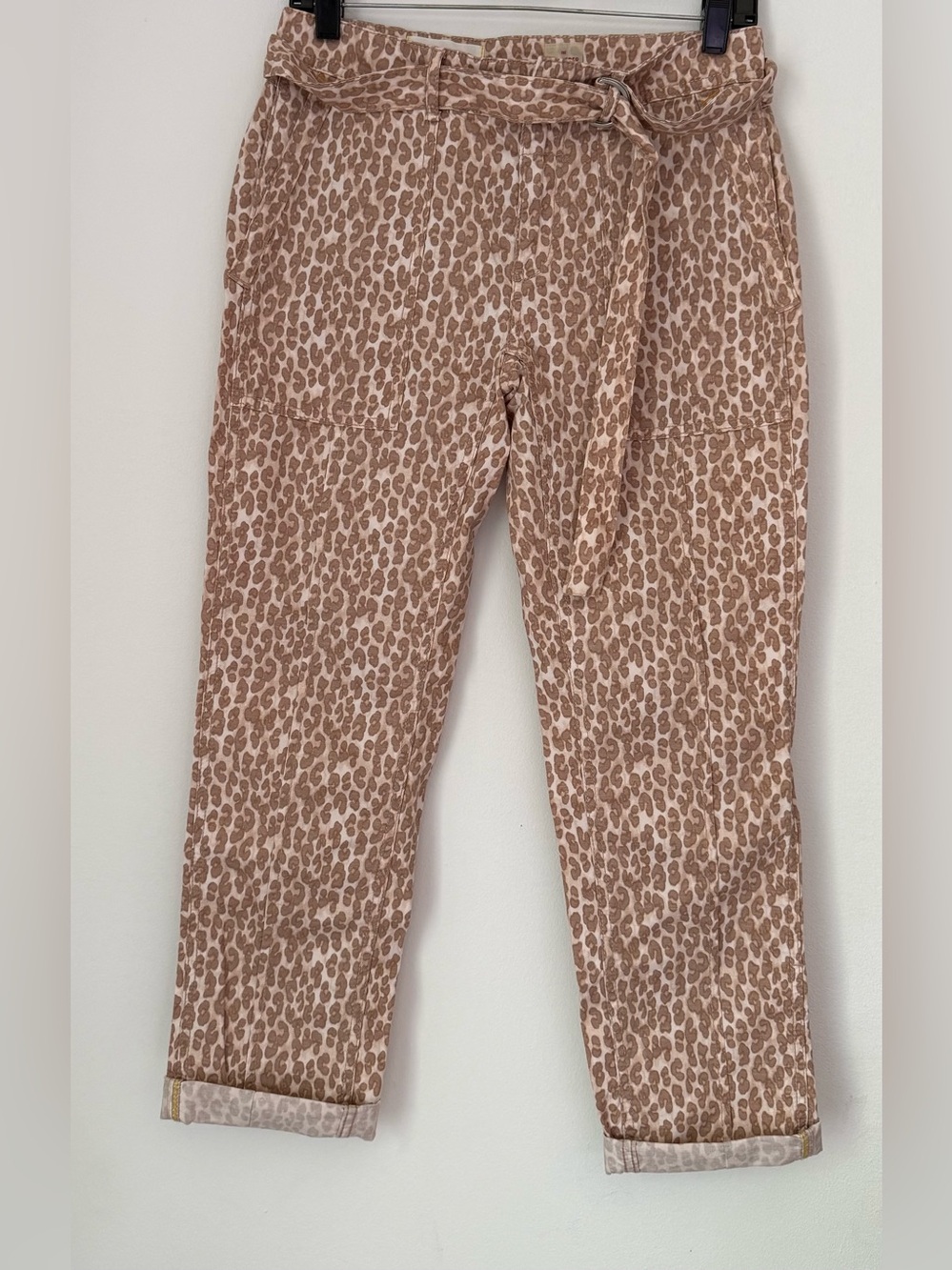 Anthropologie The Wanderer Utility Leopard Print Pants - Picture 2 of 12